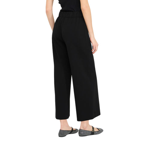 Pantalone Donna cropped con cinta modella retro